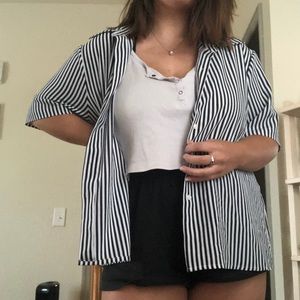 Striped polyester Liz Baker